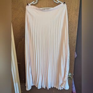 Banana Republic Soft Pink Pleated Maxi Skirt